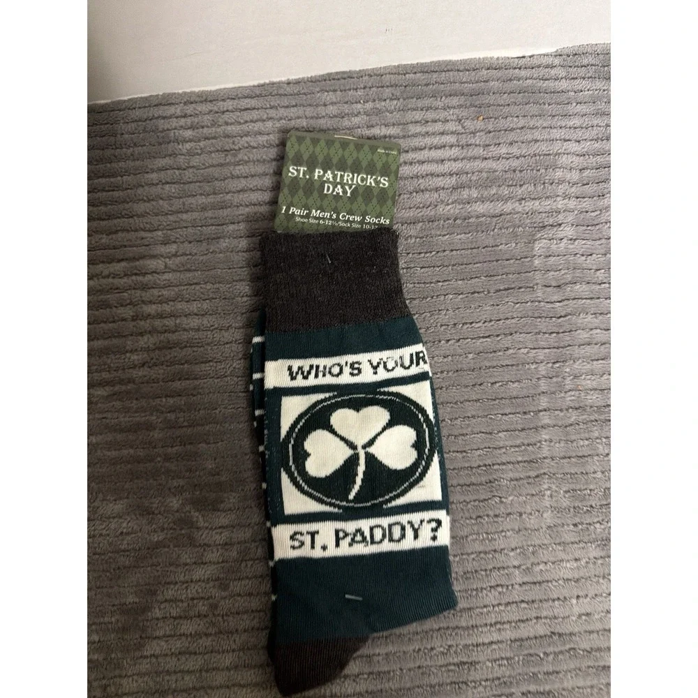 St Patrick's Day Socks One Size